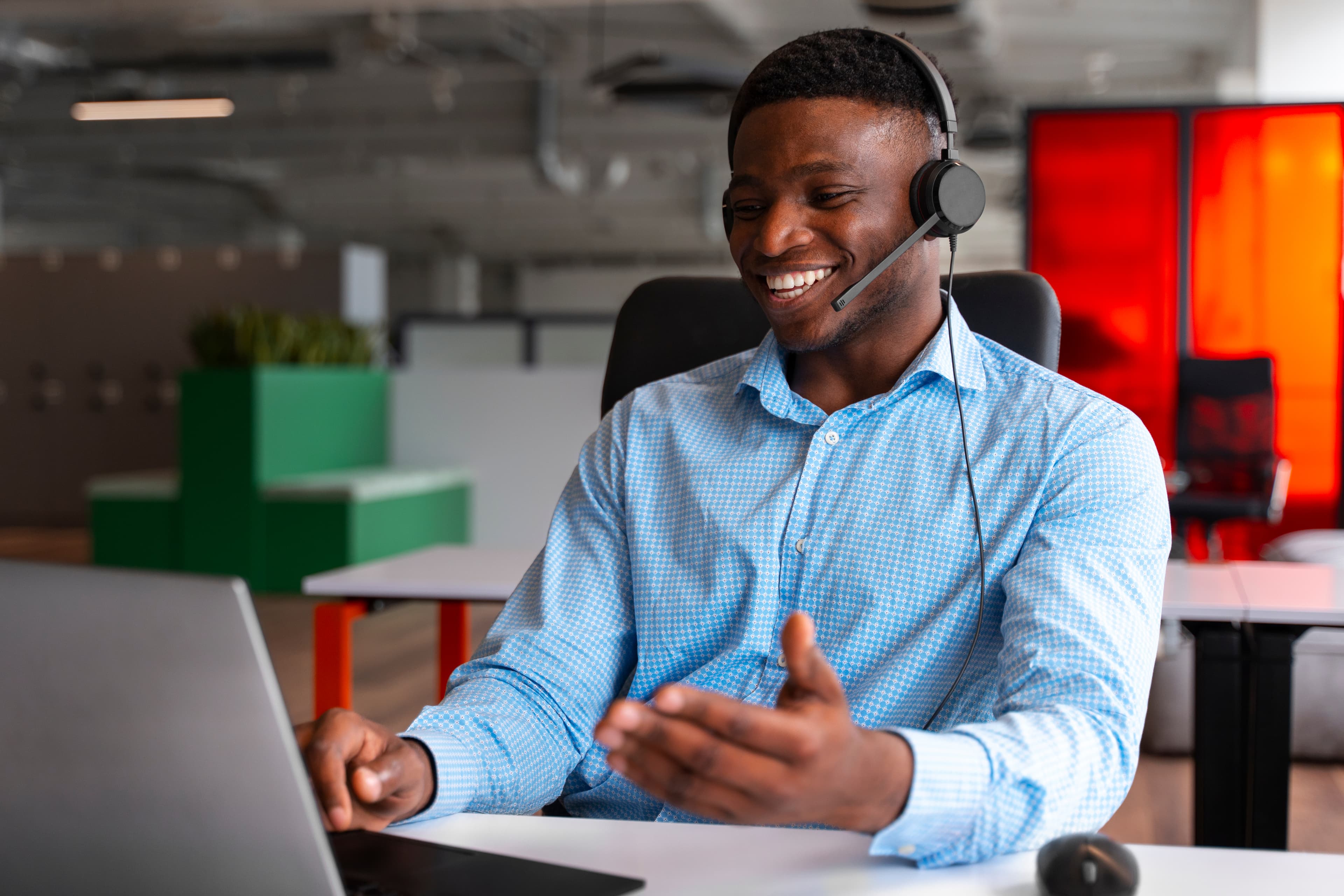 Person working in office